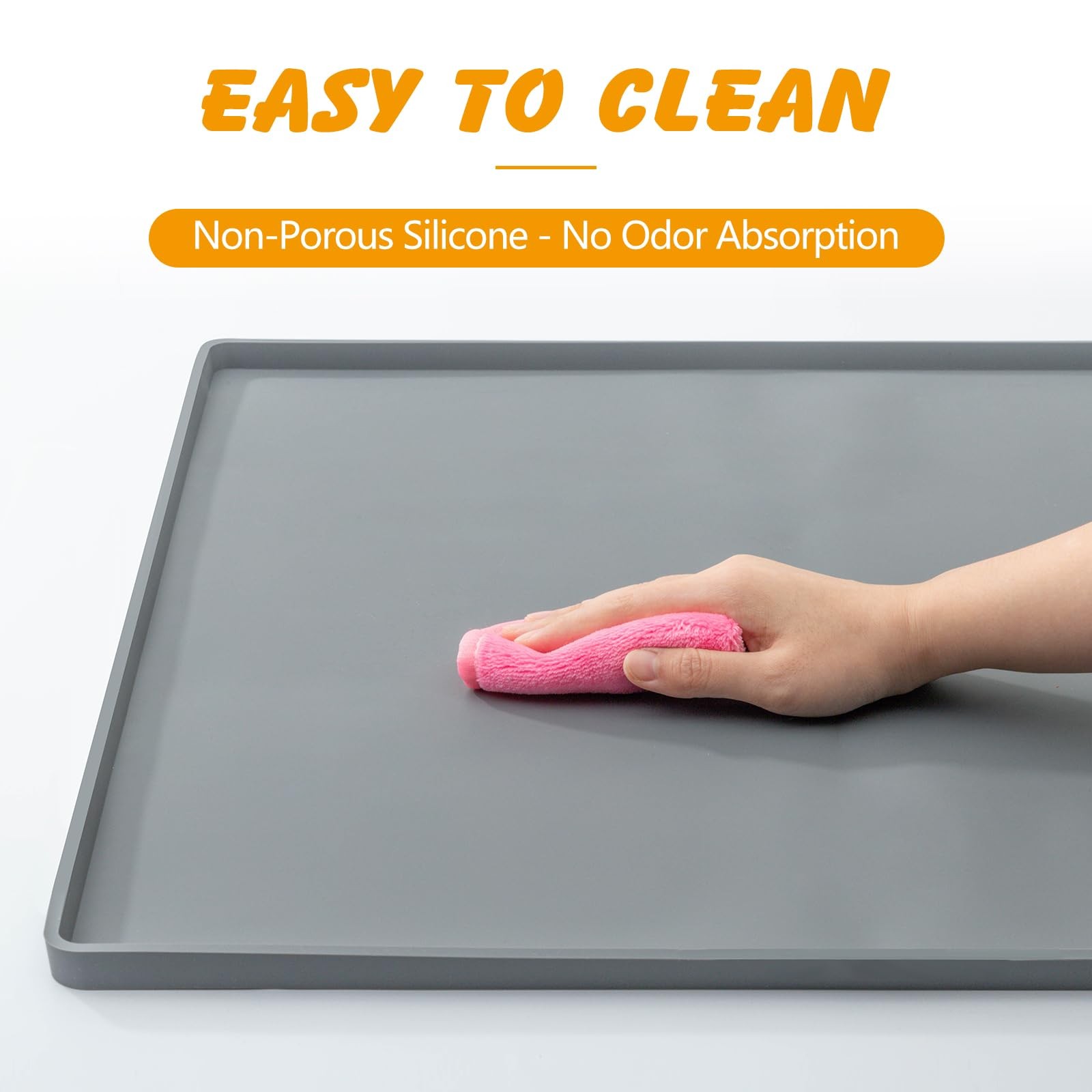ondware Silicone Dog Pee Pad Holder for Standard 27×27 in Pads, Non-Slip Leak…
