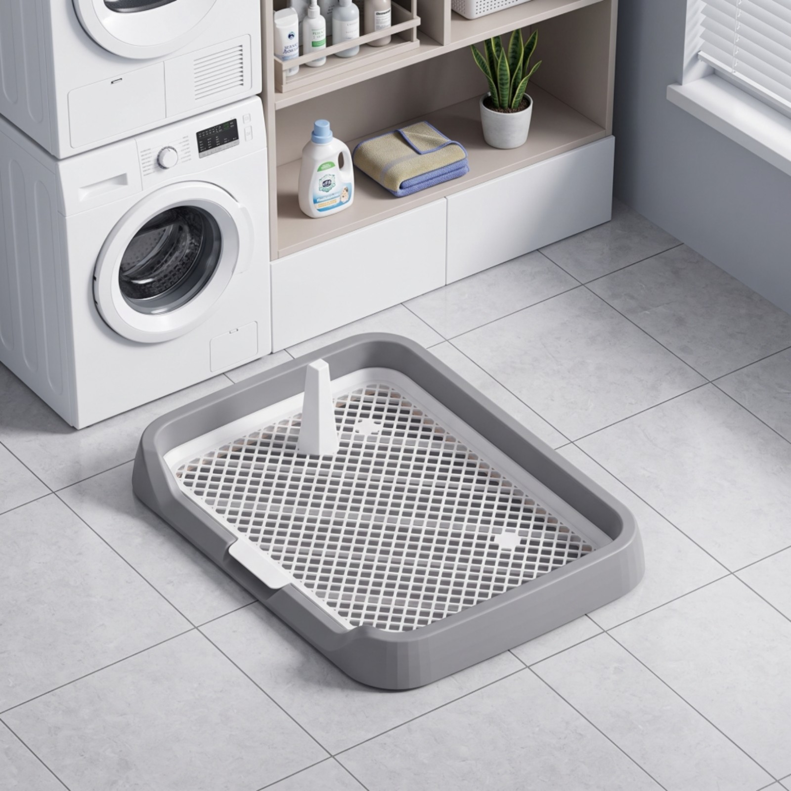 Dog Potty with Grate Low-Height Dog Toilet Tray Gnaw-resistantResistant