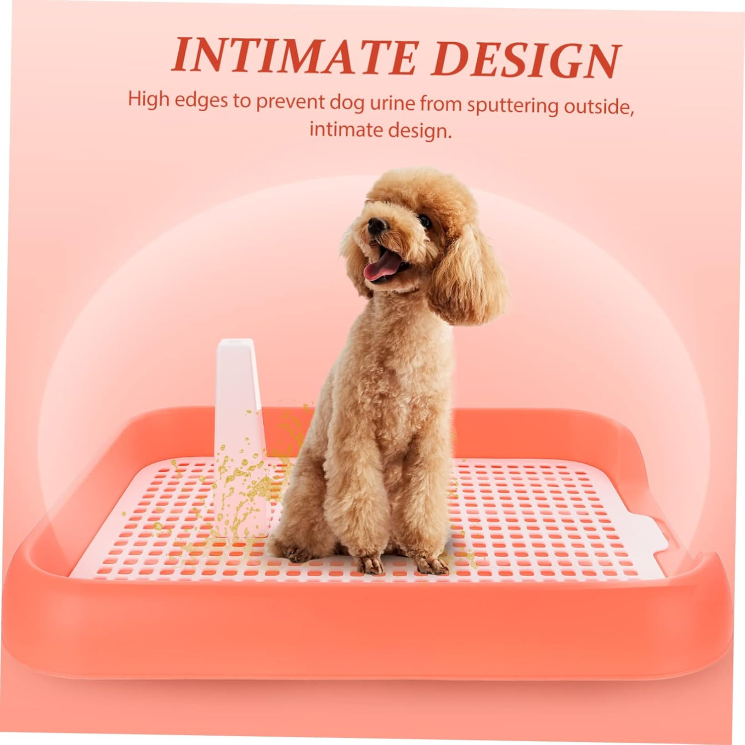 Mesh Dog Toilet Pad Indoor Pet Training Supply Slide Design for Easy Cleaning Du