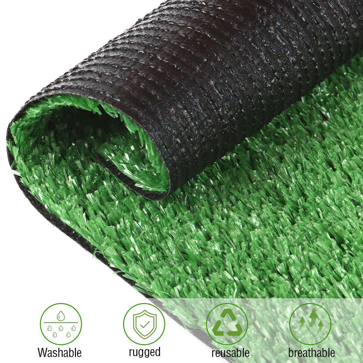 Pet Potty Trainer Grass Mat Dog Puppy Training Pee Poop Pad for Indoor Toilet
