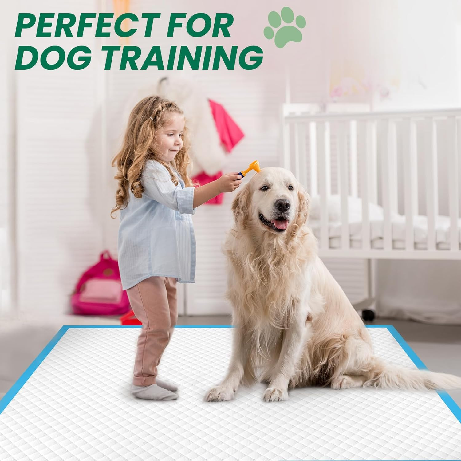 100 Count Large Dog & Cat Puppy Pee Pads – 28″X30″ Absorbent Potty Training Pads