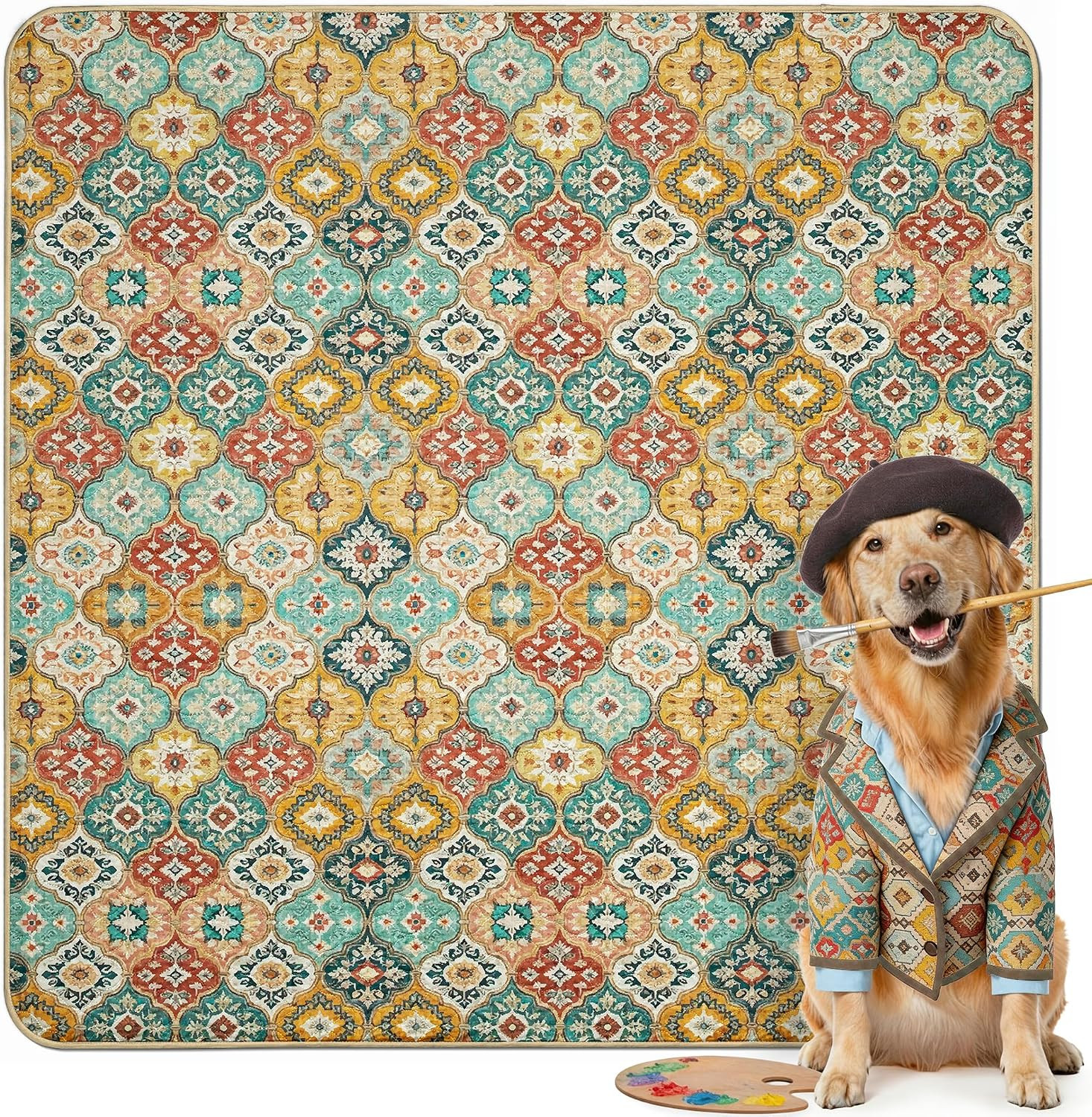 Washable Pee Pads for Dogs, Super Absorbent, 63″ Square, 1 Pack | Machine washab