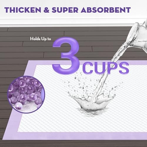 22x22in Puppy Pads with Adhesive Tabs, Dog Pee Pads Regular-22x22in(50Ct)