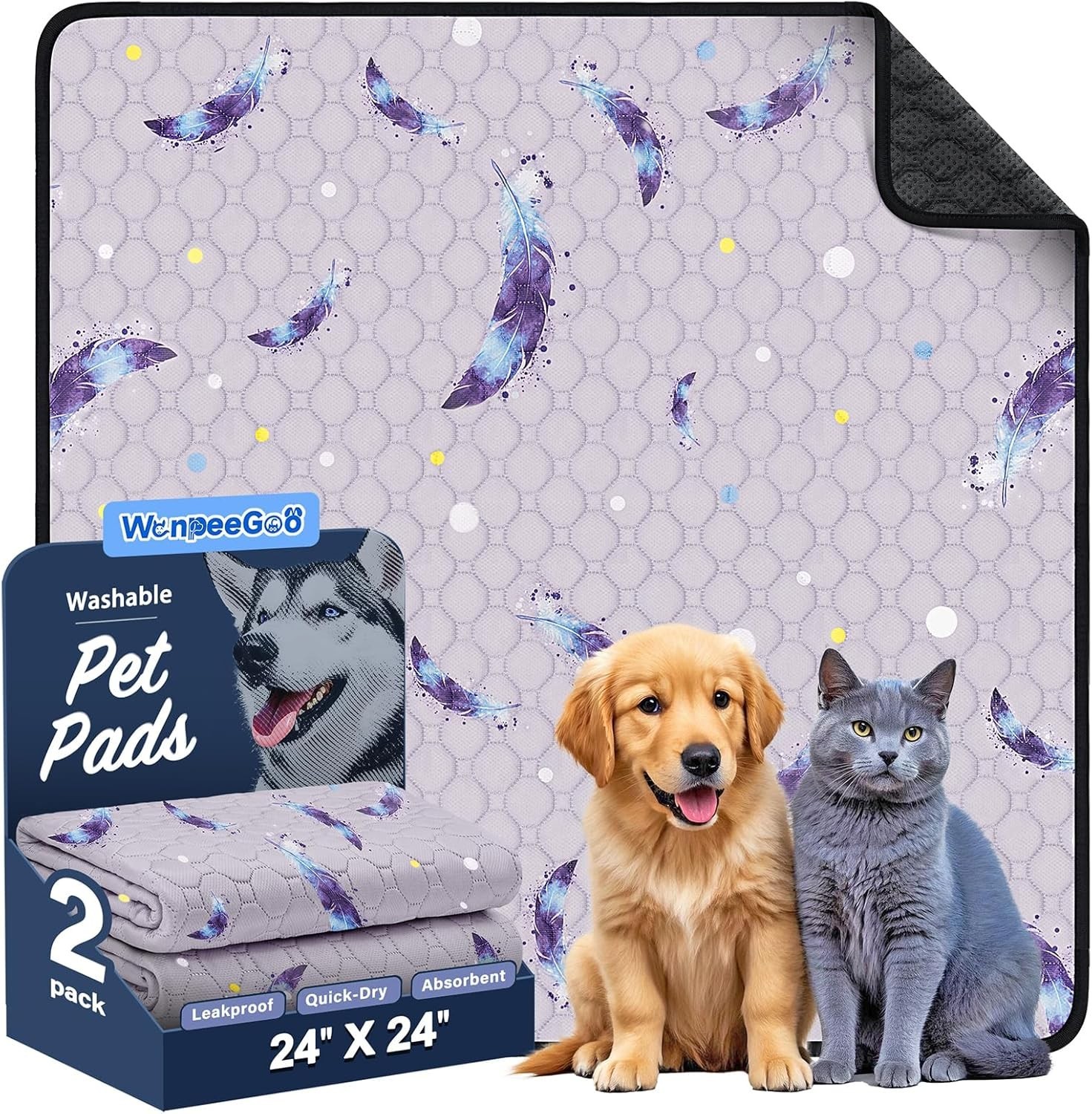 Protector para jaula perro, lavable, absorbe orina, antideslizante.
