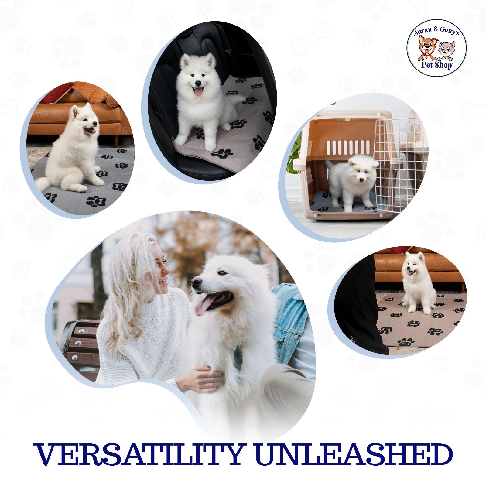 Washable Dog Pee Pads 36×42 2 Pack Large Reusable Waterproof Training Pads