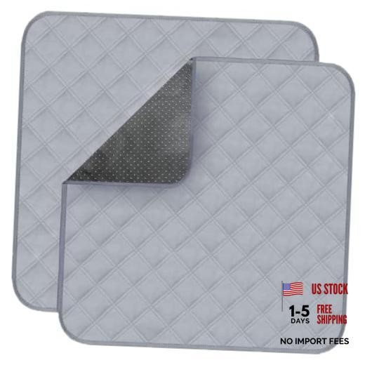 Waterproof Washable Seat Protector Pads Non-Slip Incontinence Chair Pads Gray