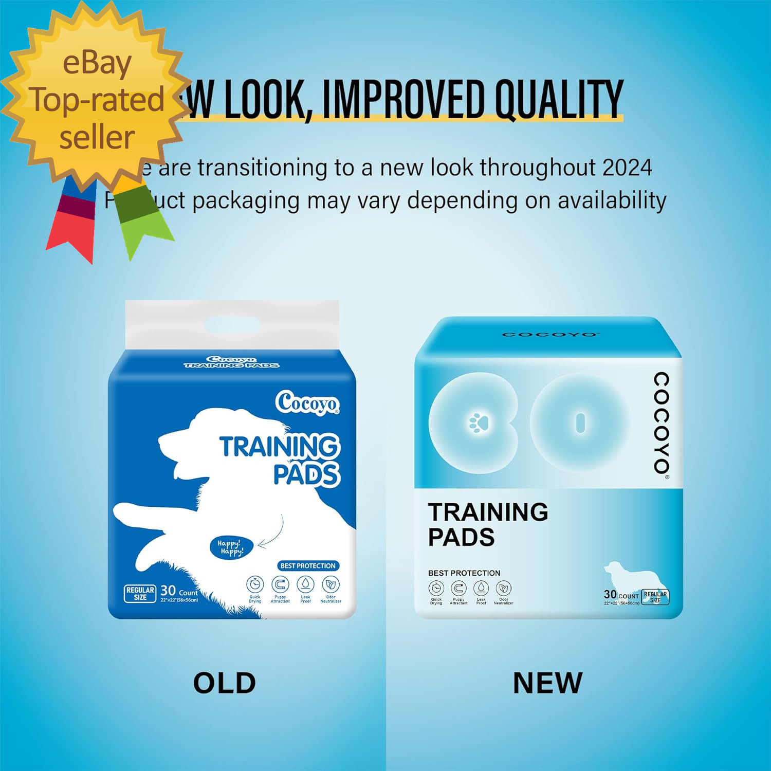 Best Value Training Pads 30 Count | Dog Pee Pads | Super Absorbent Puppy Pads