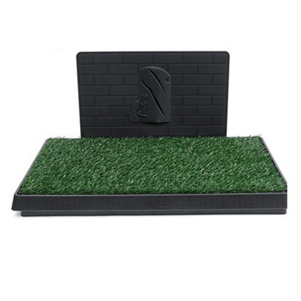 Dog Potty Training Pet Pee Pad Artificial Grass Mat with Tray For Indoor Outdoor