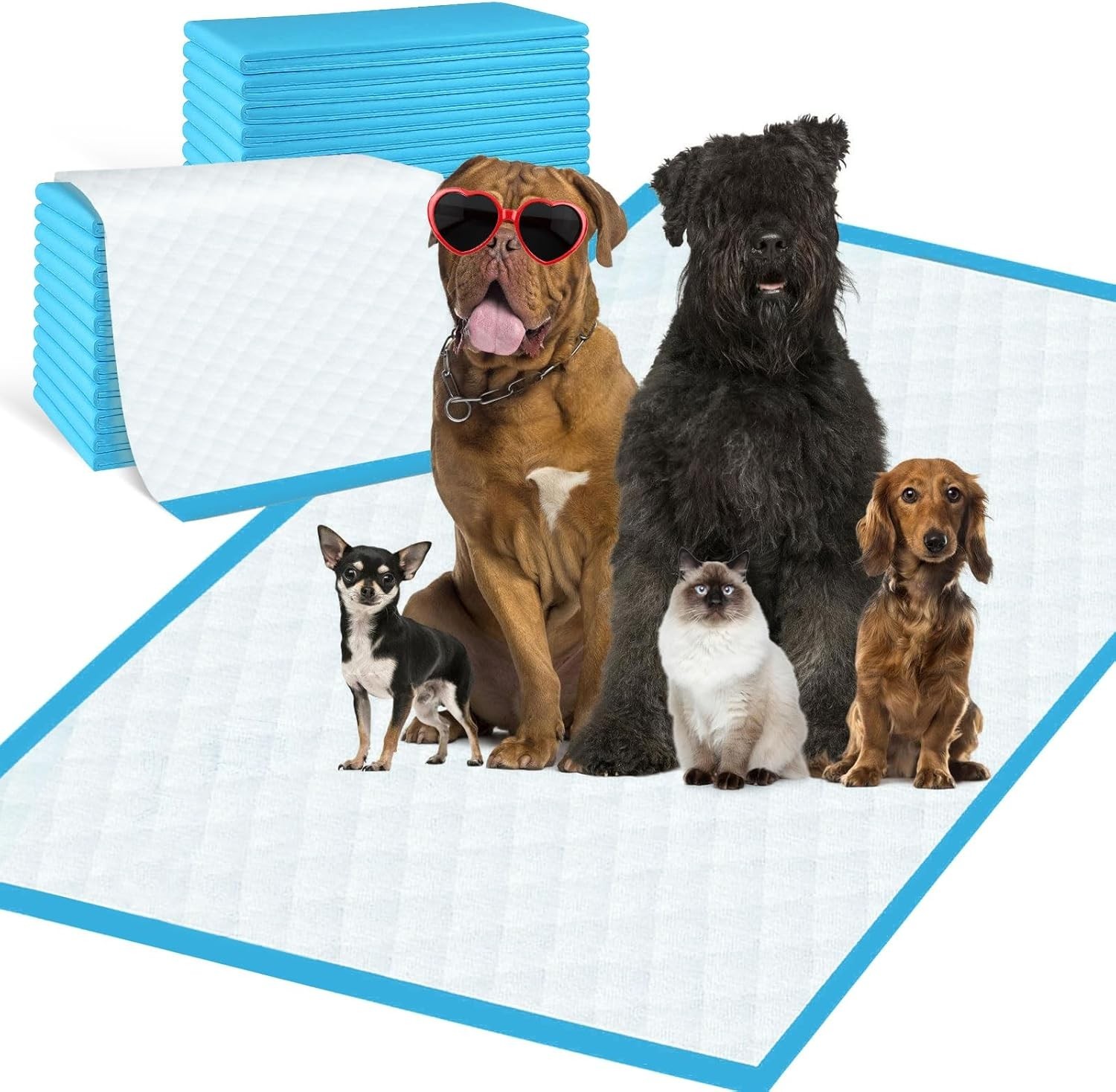 Pee Pads for Dogs & Cats 31″x55″ , Puppy Pads Extra Large, Disposable Thicken…