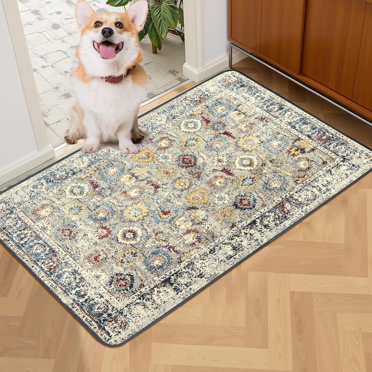 Washable Pee Pad for Dogs 32 X 24 Reusable Puppy Pads Waterproof Dog Rugs Su