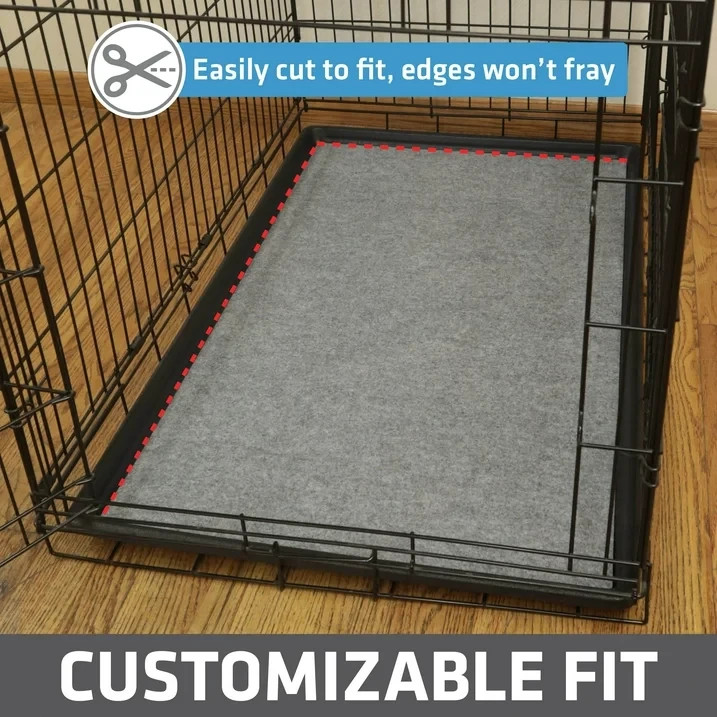 Drymate Dog Crate Mat Liner, Absorbent, Waterproof, Non-Slip, Machine Washable,