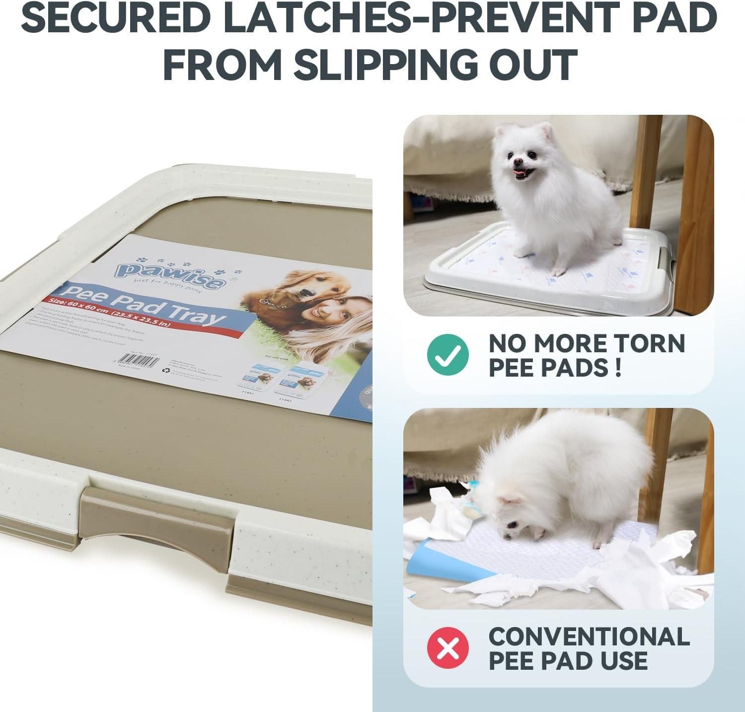 Dog Pee Pad Holder Tray – Indoor Potty Training for Dogs