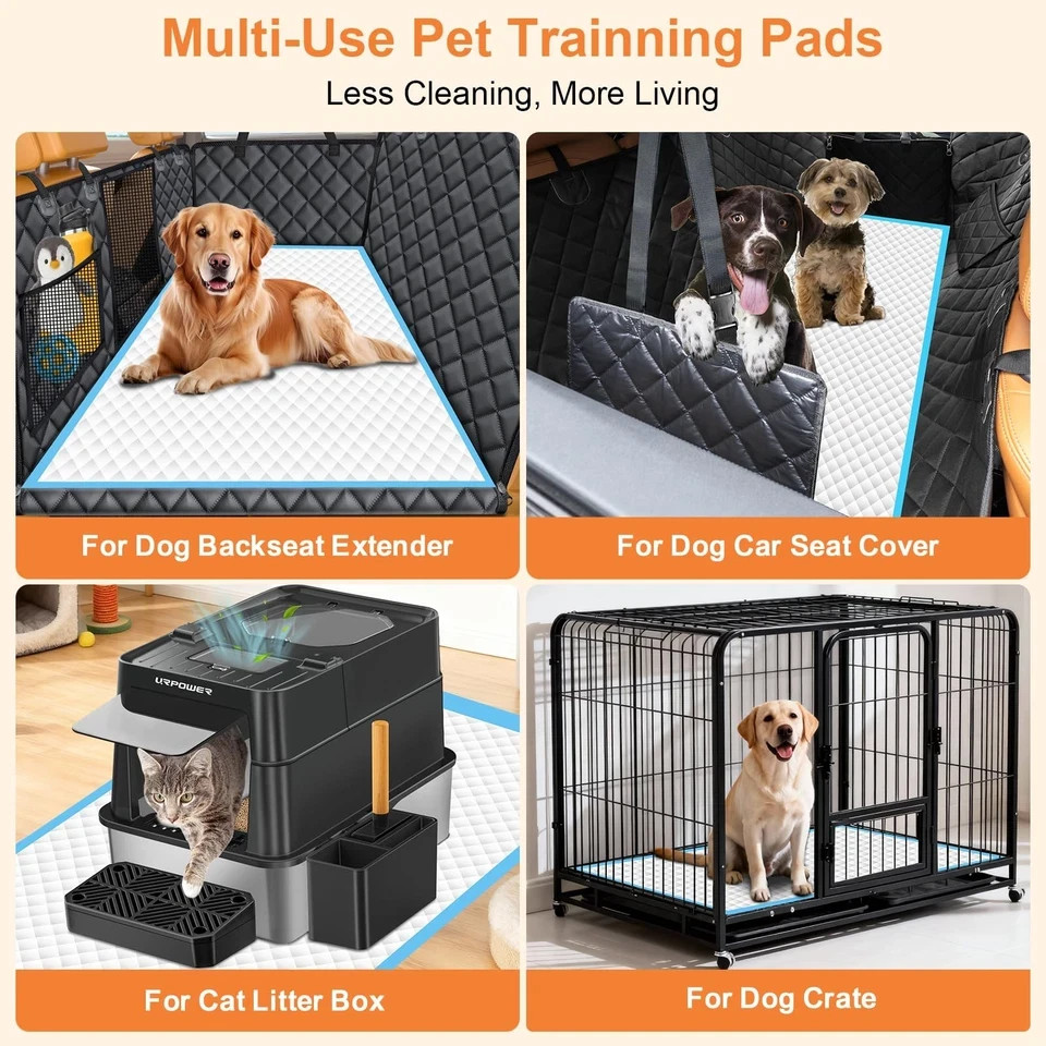 Extra Large Pet Pee Pads 55×29.5 – Super Absorbent Disposable Potty Pads