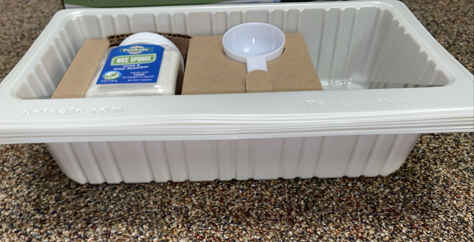 PetSafe Pet Loo Pee Pod 7 Replacement Pods, 1 Tub Wee Sponge-Scoop NEW open box