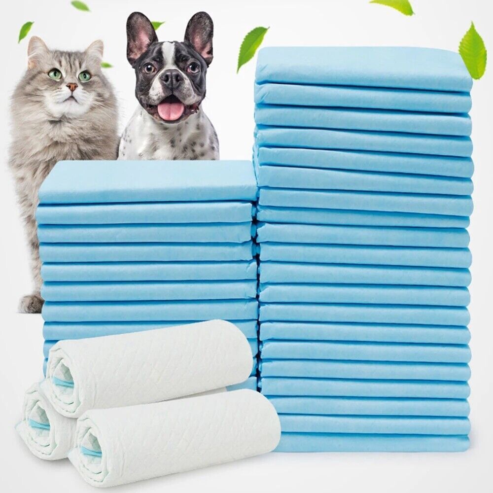 100pcs 17in Pet Diaper Pads Dog Training Pee Pads Disposable Mat Puppy Underpad