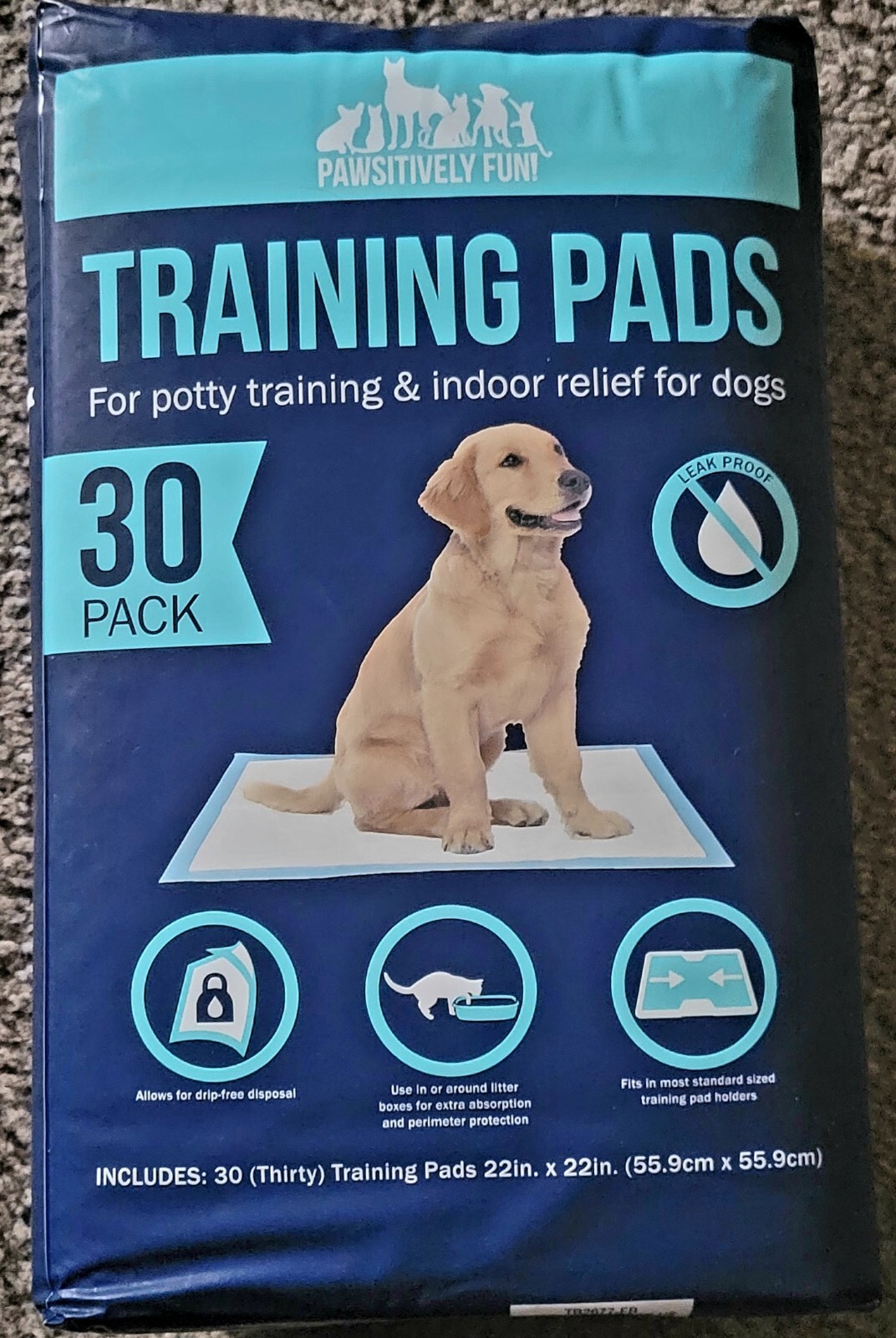 (8) Pawsitively Fun Pet Training Pads 30-Pack