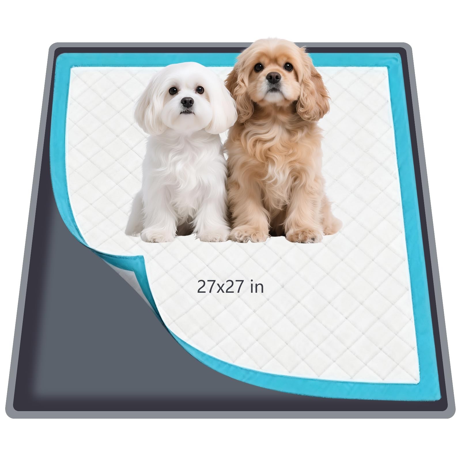 ondware Silicone Dog Pee Pad Holder for Standard 27×27 in Pads, Non-Slip Leak…