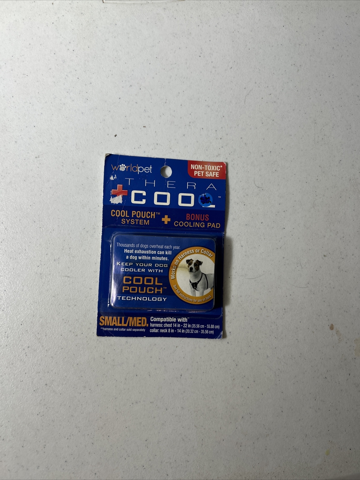 World Pet Thera Cool Coll Pouch System + Bonus Cooling Pad Small/Medium New