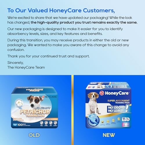 HONEY CARE All-Absorb, Large 22″ x 23″, 100 Count, – x Blue