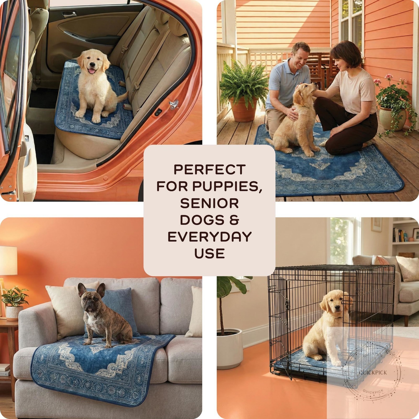 Super Absorbent Washable Pee Pads for Dogs (2-Pack) – Reusable Puppy Training