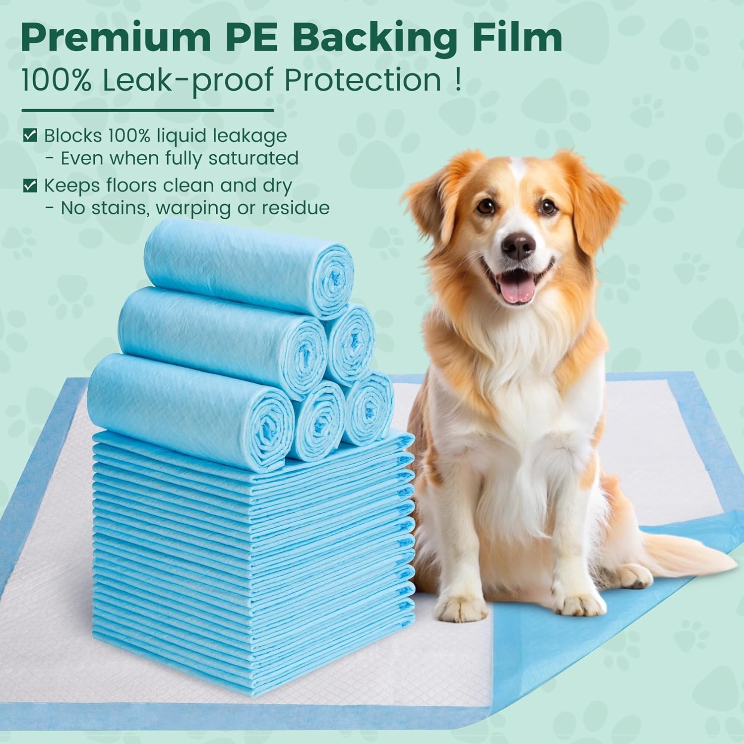 100 Count Dog Pee Pads Extra Large 28″x34″, Super Absorbent X-Large 100 Pack …