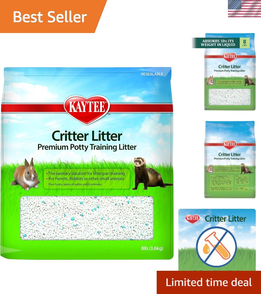 8 lb Potty Training Litter for Ferrets & Rabbits – Non-Toxic & Dust-Free