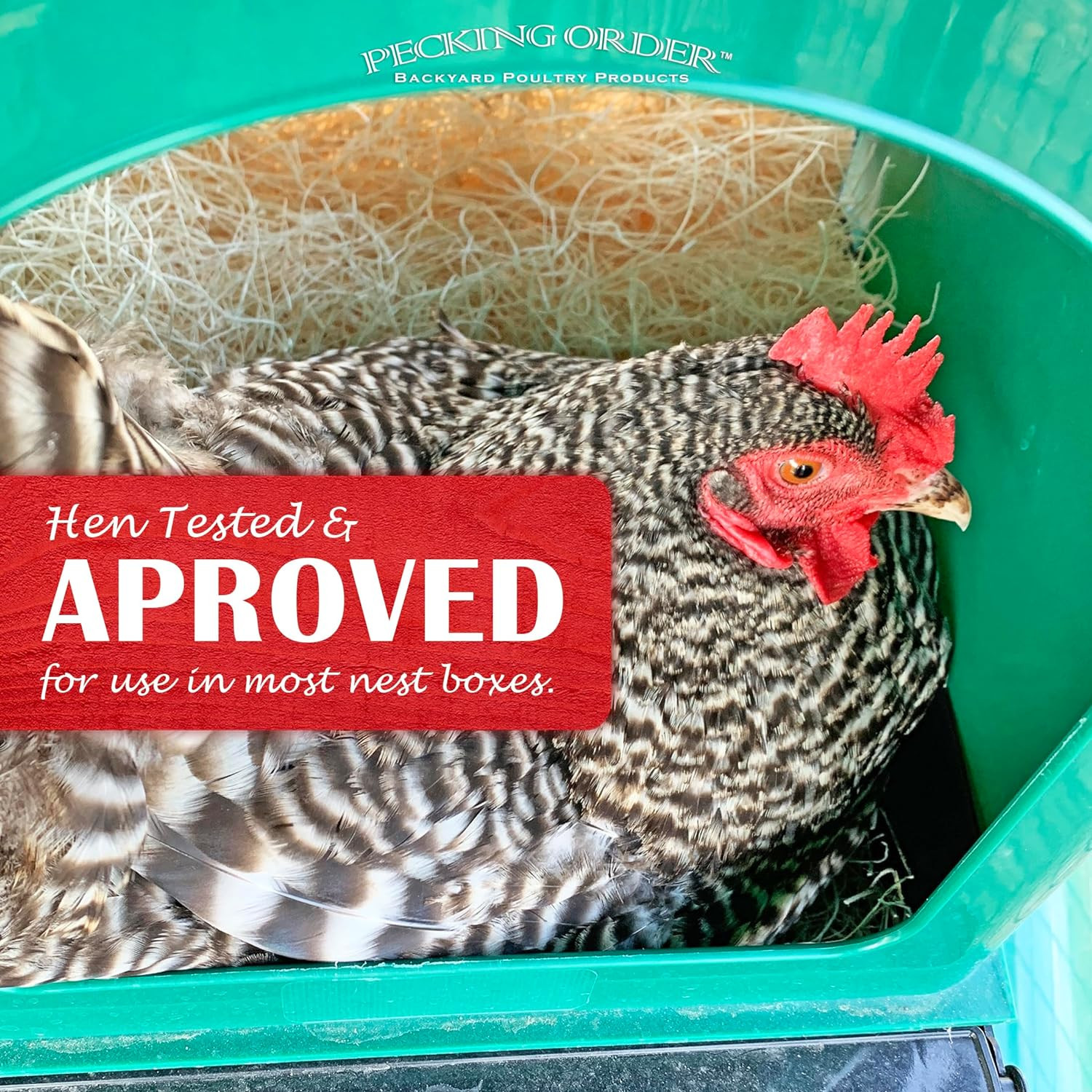 Nest Box Pads for Chicken Nesting Boxes – 13 X 13 Pads Made in USA from Sustaina