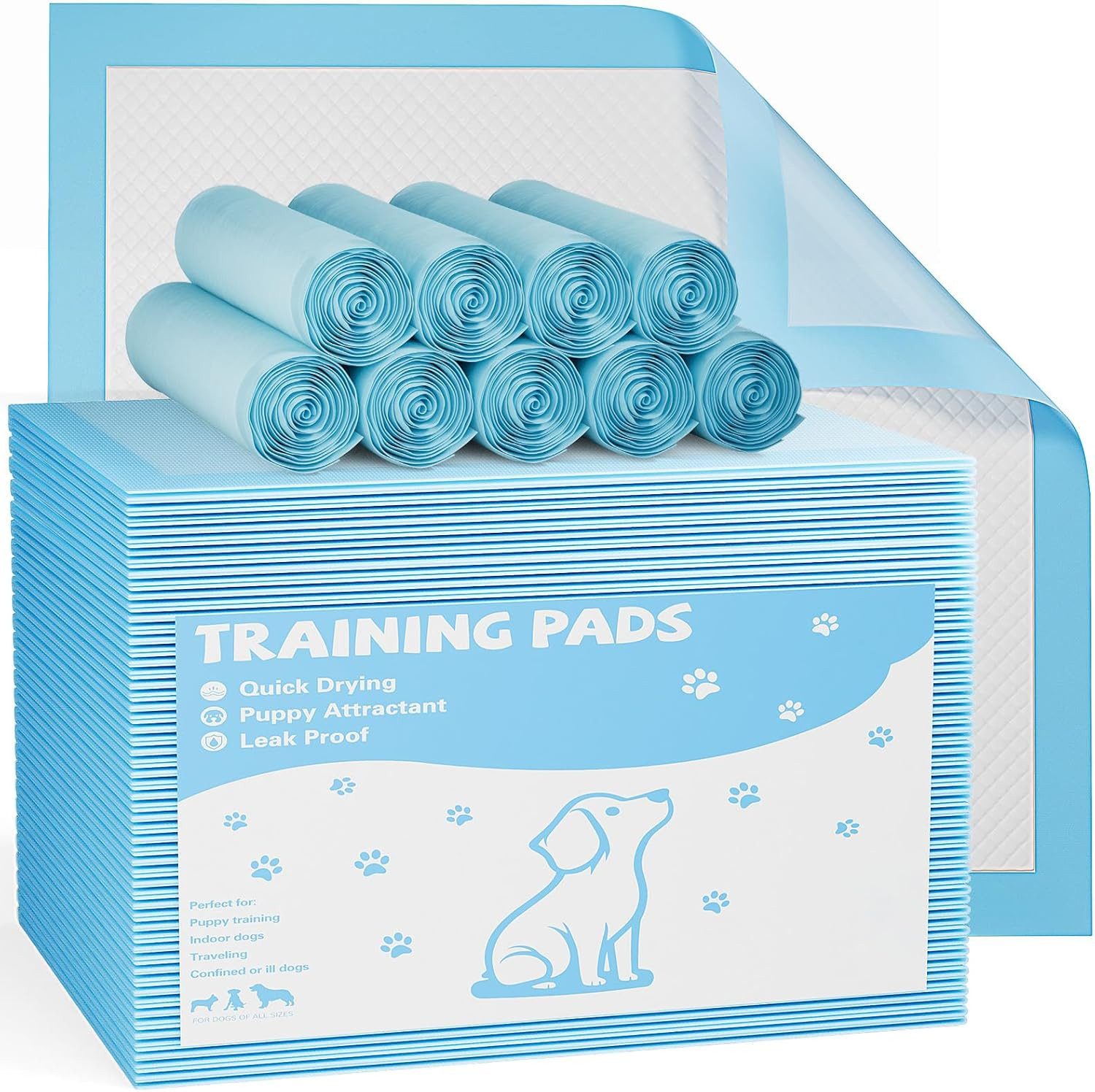 150 Count Dog Puppy Training Pee Pads – Absorbency Disposable
