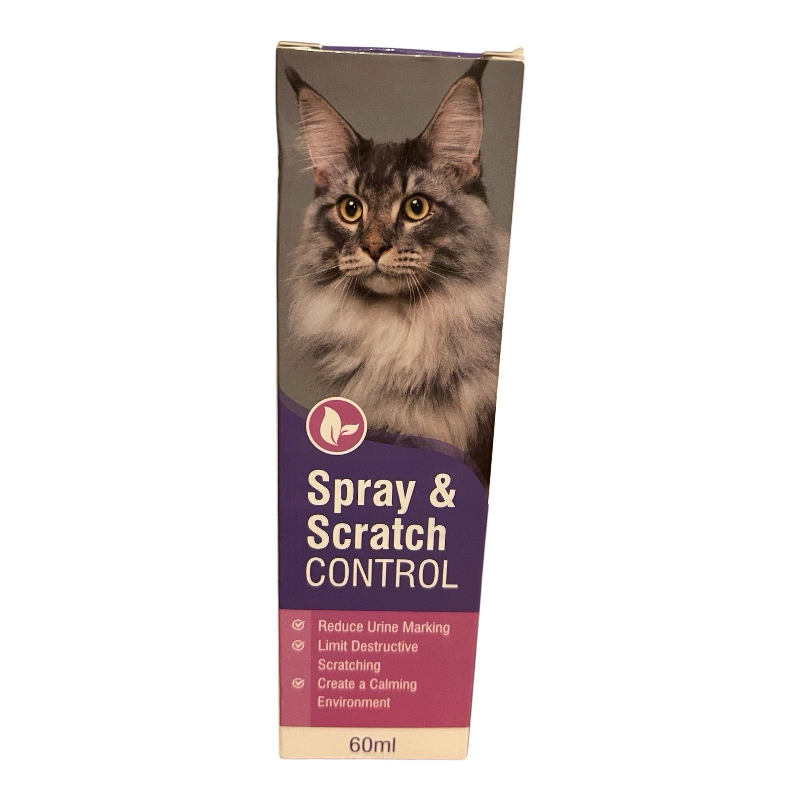 Pet Natural Spray & Scratch Control 60 ml. – NEW in Box – Easy to Use