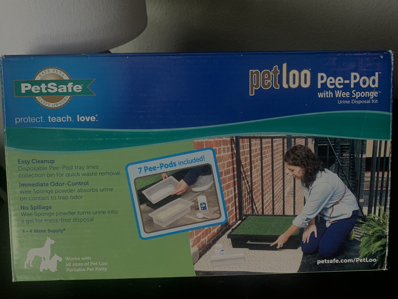 PetSafe Pet Loo Pee Pod Pack Of 7 Replacement Pods 1 Tub Wee Sponge & Scoop