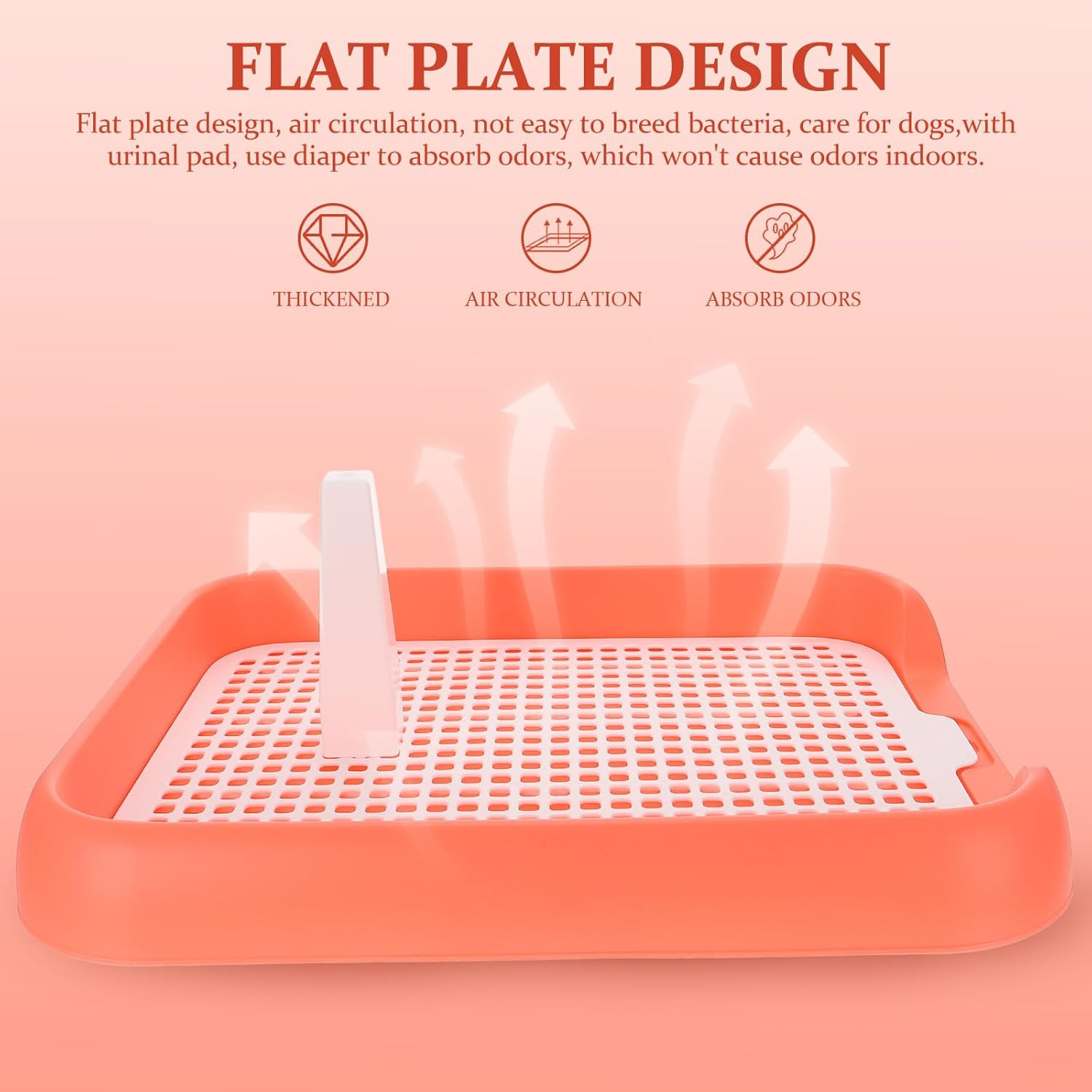 Mesh Dog Toilet Puppy Potty Training Tray Indoor Dog Pee Pad Holder Anti-Slip Li
