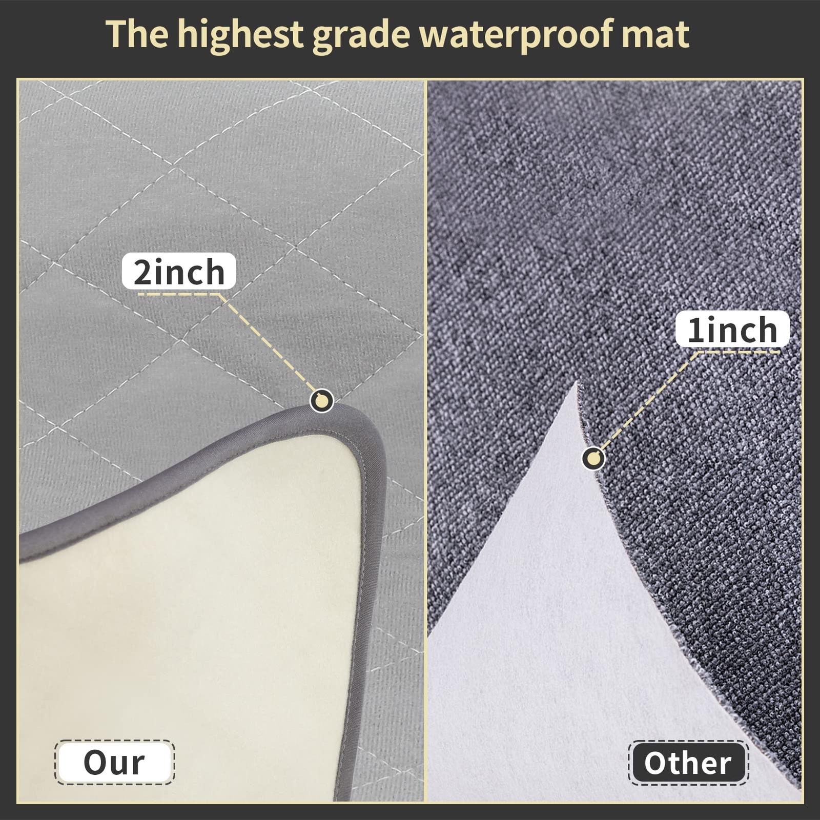 Extra Large Washable Dog Pee Pad 34×52 Waterproof Training Mat for Pets