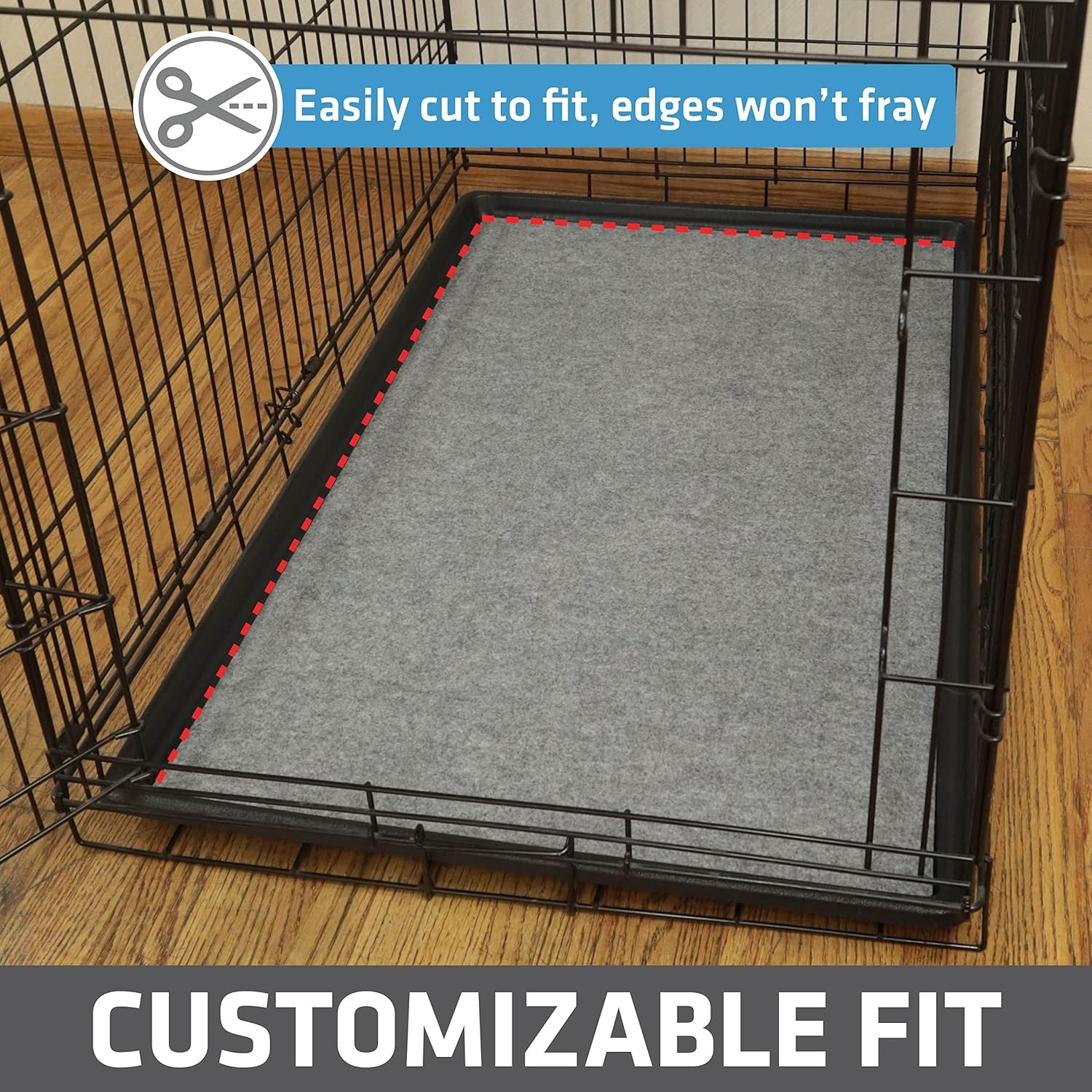 Drymate Dog Crate Mat Liner, Absorbs Urine, Waterproof, Non-Slip, Washable Puppy