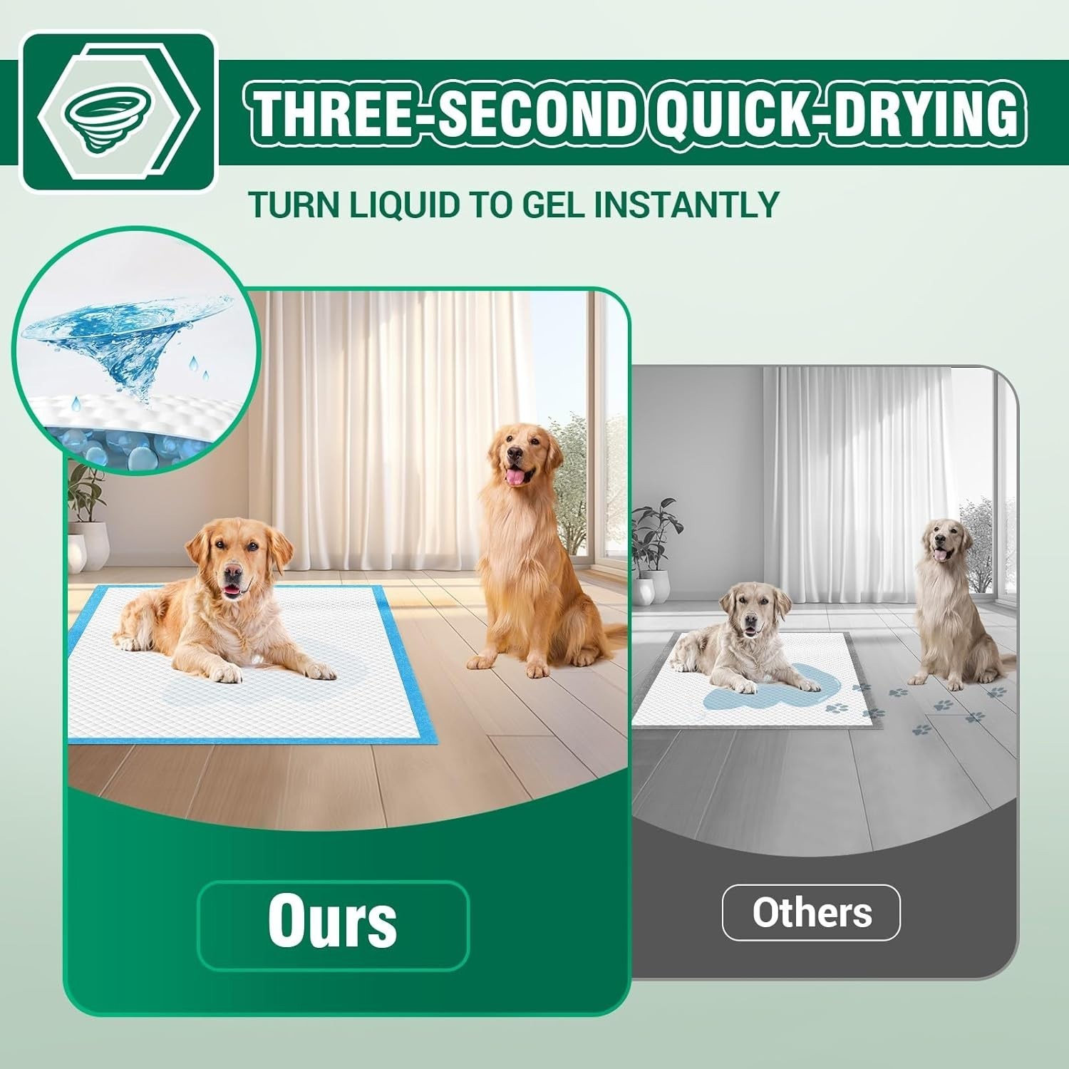 Jumbo 36″x44″ Dog and Puppy Pee Pads – 30 Pack, Fast-Drying and Leak-Proof