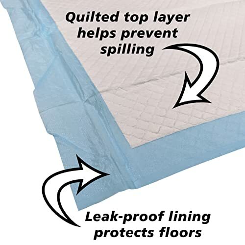 100 Count Ultra Absorbent – Leak-Proof Pee Pads for Dogs Rabbits and Cats