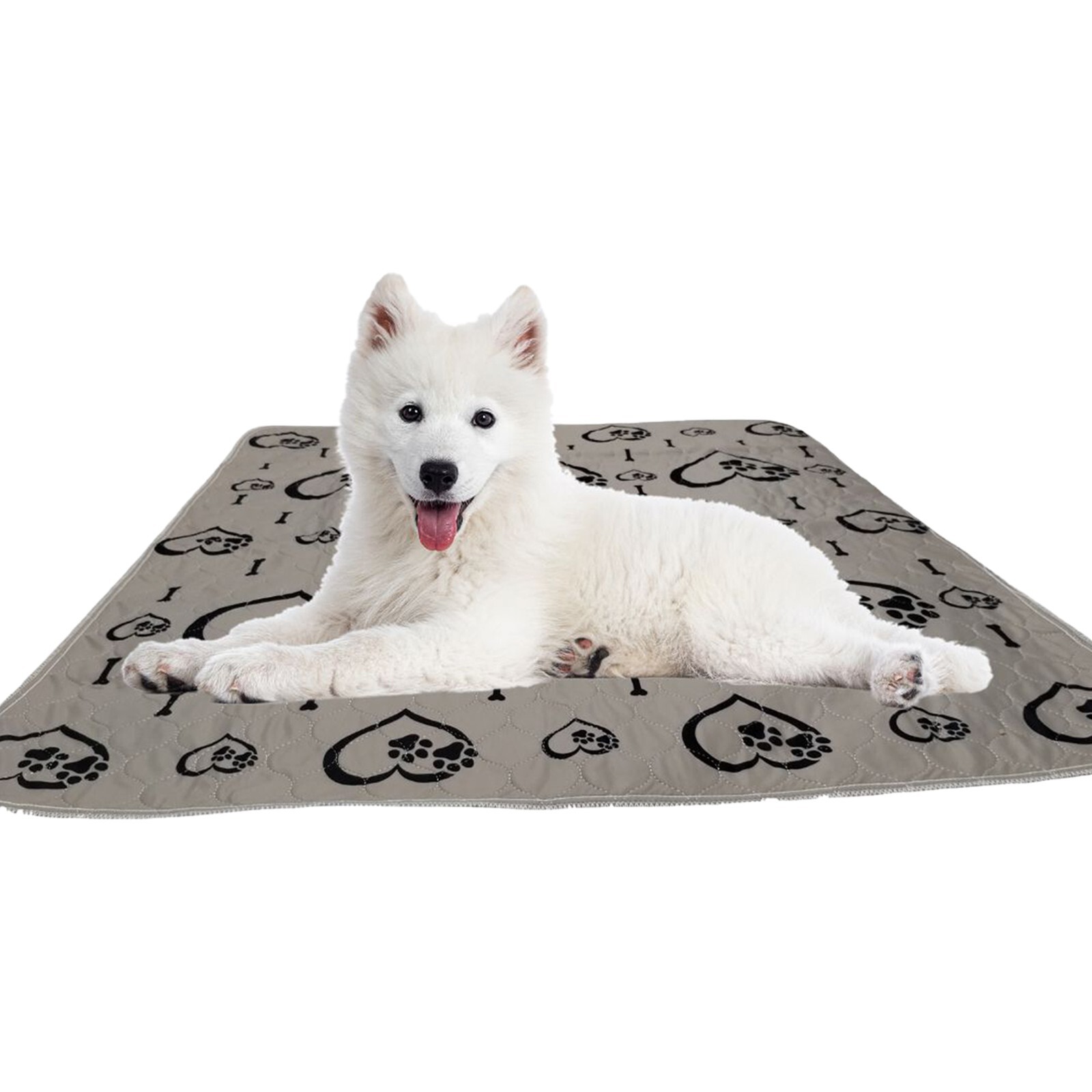 2 Pack – Washable Pee Pads for Pet – 36″ x 41″ Large Reusable + Grooming Pad