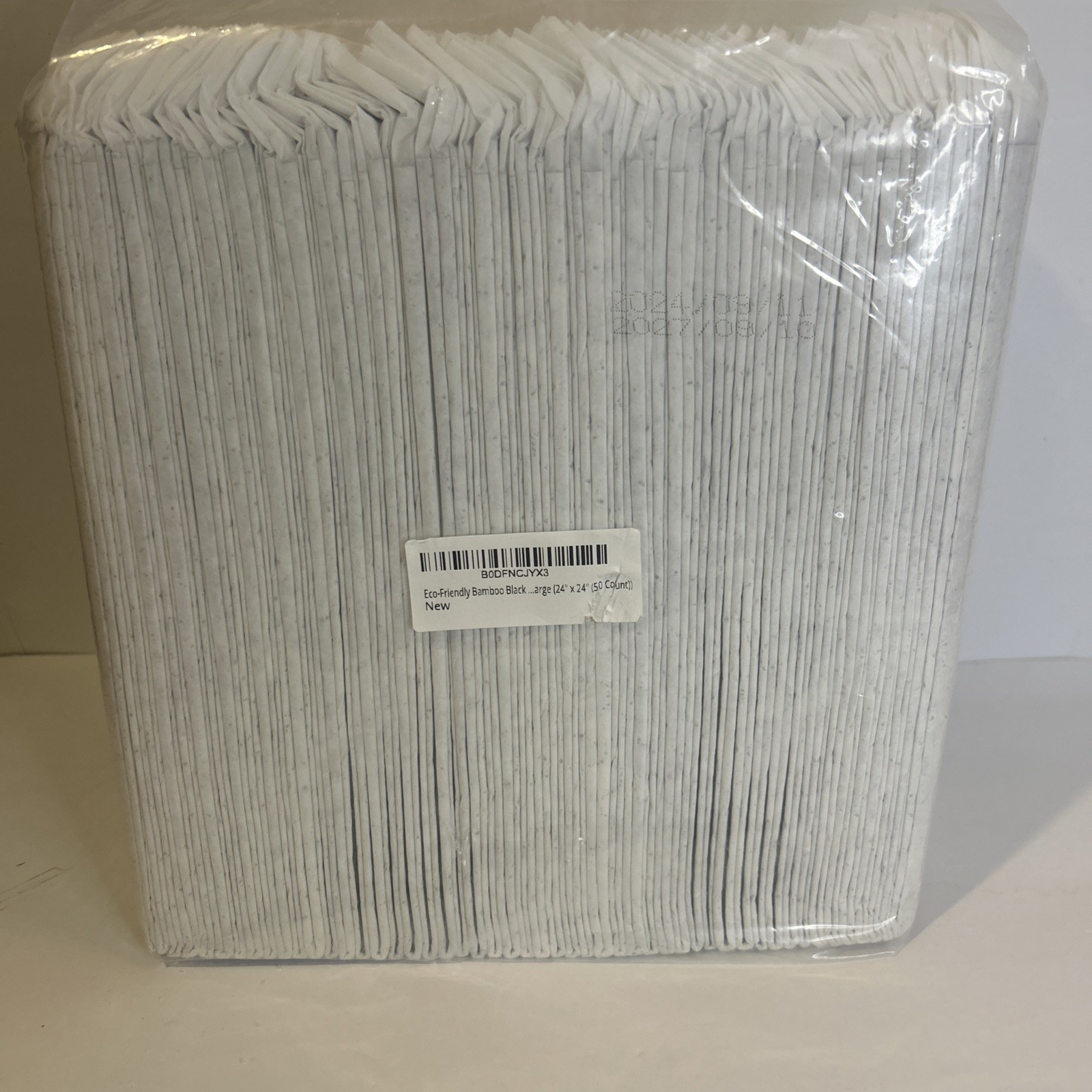 New Bamboo Charcoal Training Pads, Large, 24in x 24in, 50 Count Odor Control