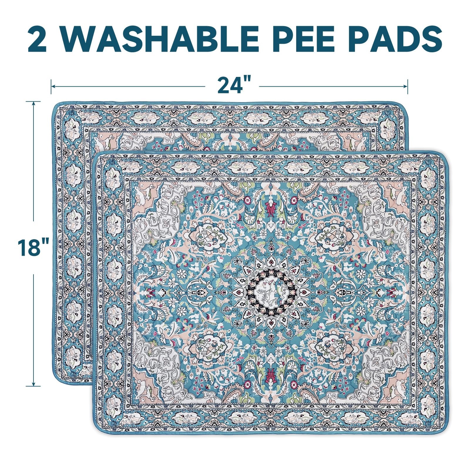 Washable Pee Pads for Dogs 2 Pack, Puppy Pads with Pheromones, 2026 Upgraded …