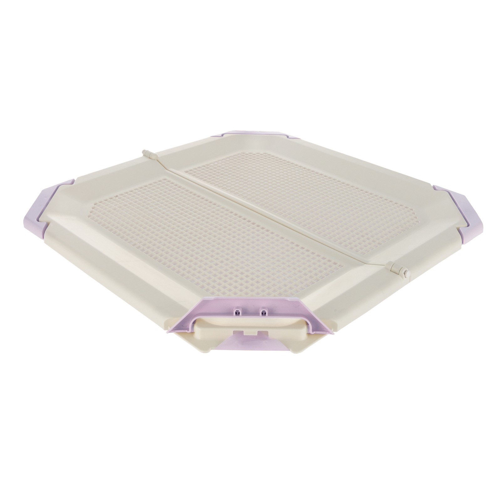 Richell PAW TRAX Mesh Potty Holder in Lavender, Training Tray for Dogs