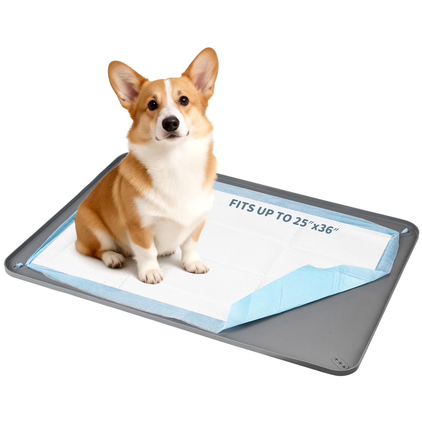 Pee Pad Holder, Silicone Dog Puppy Pad Tray for DogTraining Pads No… Fast Ship
