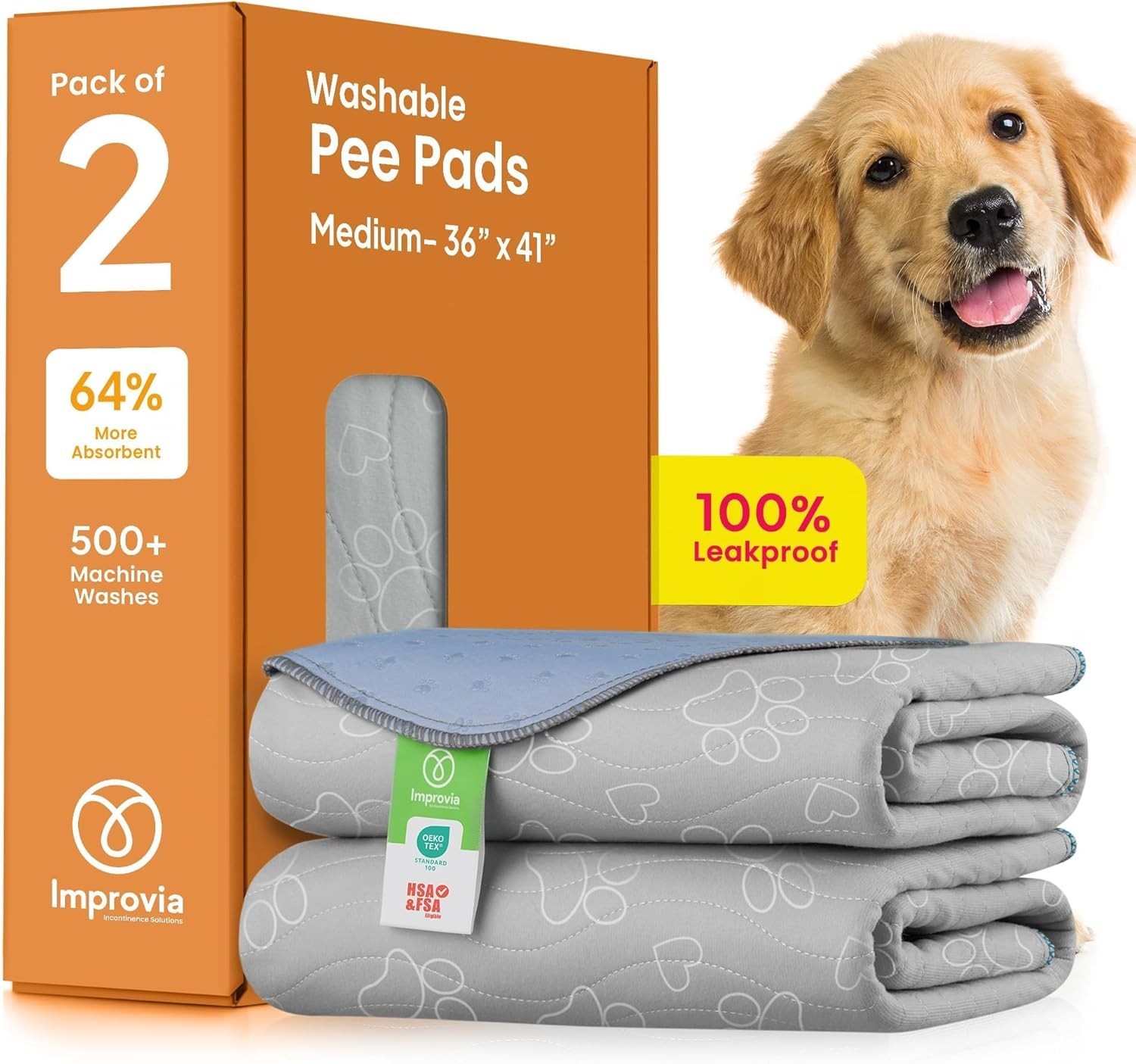 Medium 36″x41″ Reusable Pee Pad – Maximum Absorbency for Pet Training & Whelping