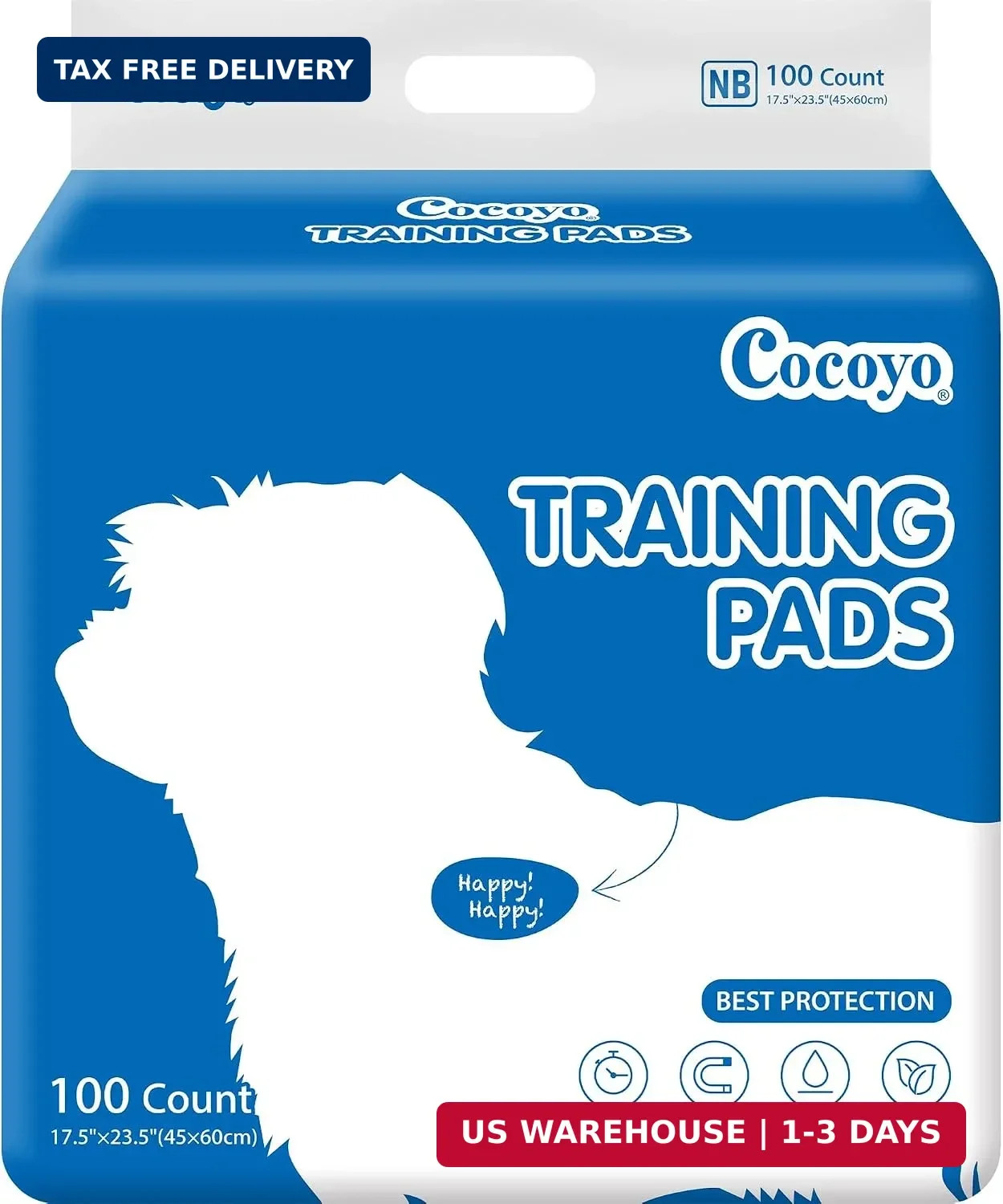 Best Value Dog Training Pads | Dog Pee Pads | Super Absorbent Puppy Pads