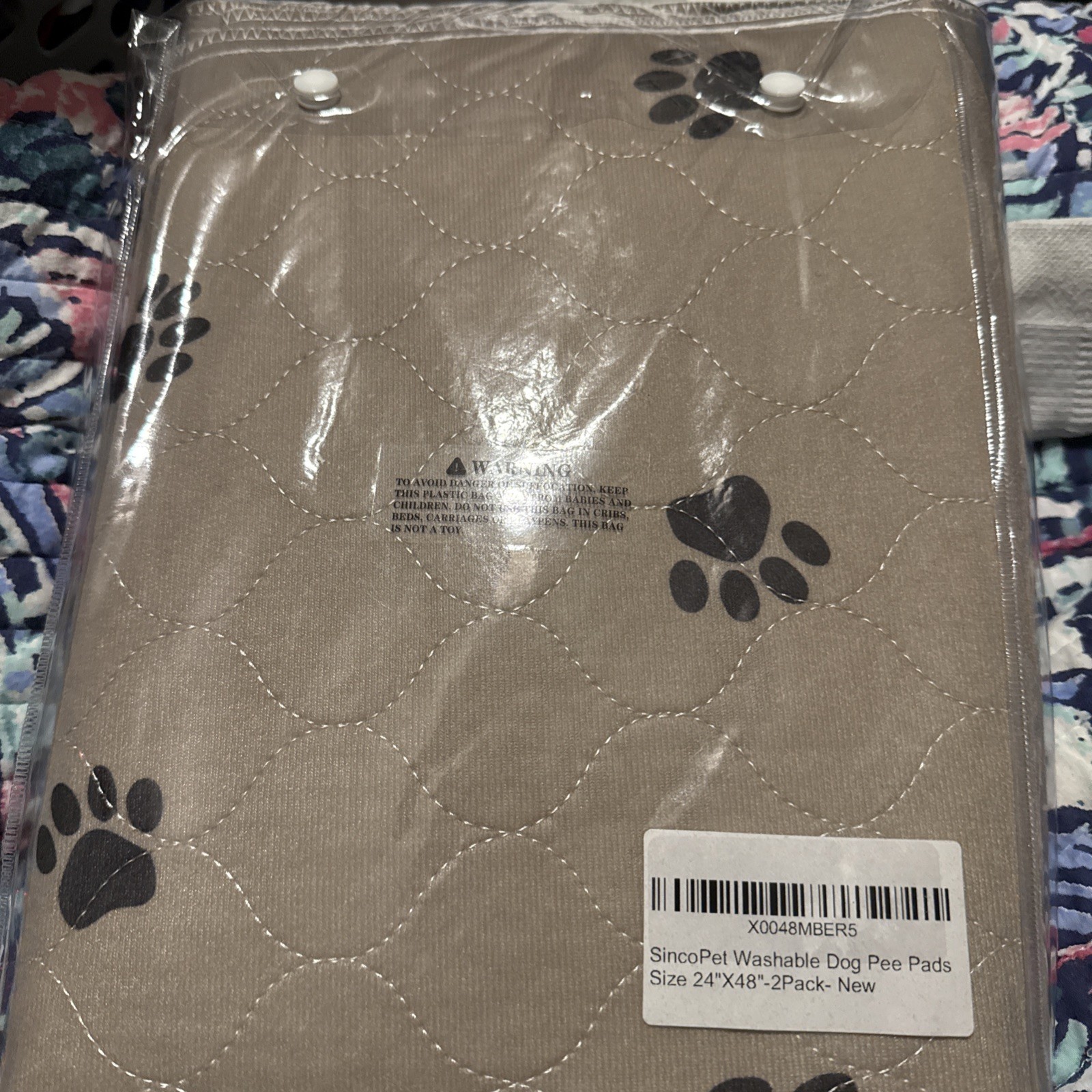 Washable Dog Pee Pads with Puppy Grooming Gloves,Puppy Pads,Reusable Pet Trai…