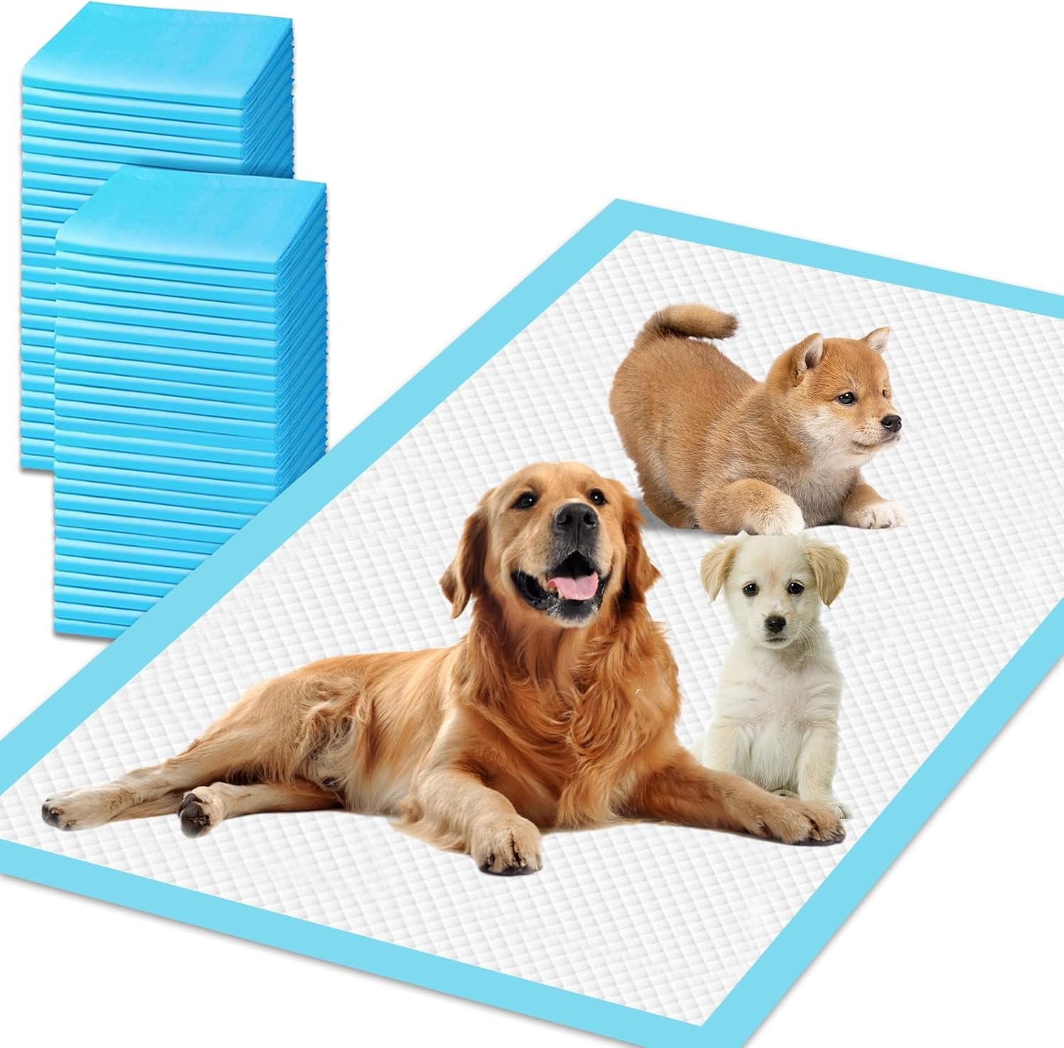 XXXXL Puppy Pee Pads Dogs 31″x55″ 40 Count Extra Large Dog Pee Pads Leak-Proof &