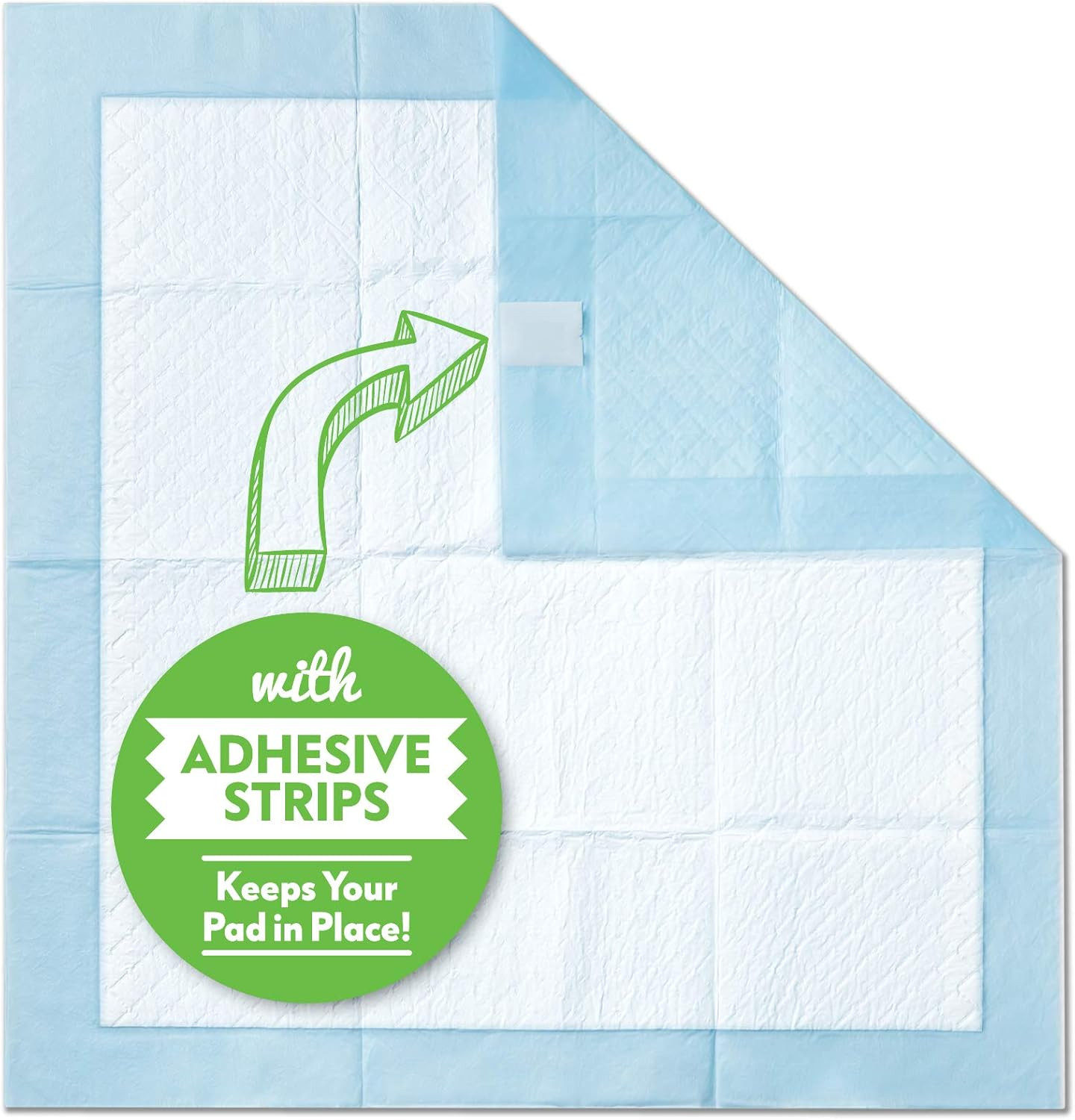 28”X30” Extra Large Puppy Pads with Adhesive Tabs, Heavy Duty Dog Pee Pads, XL P