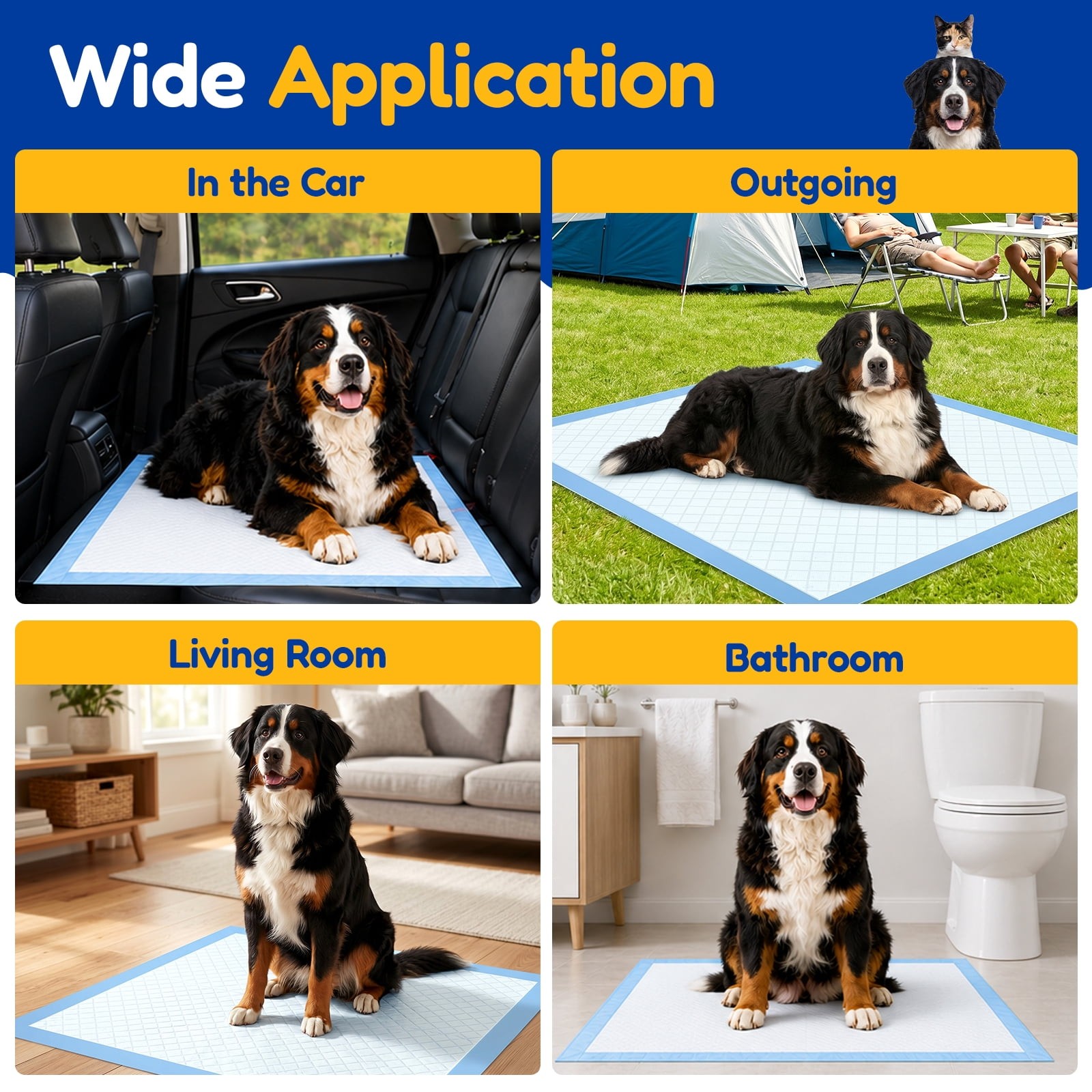 Powools XL Puppy Pads 100 Pack 34×28 Leak Proof 6-Layer Dog Training Pads Pee
