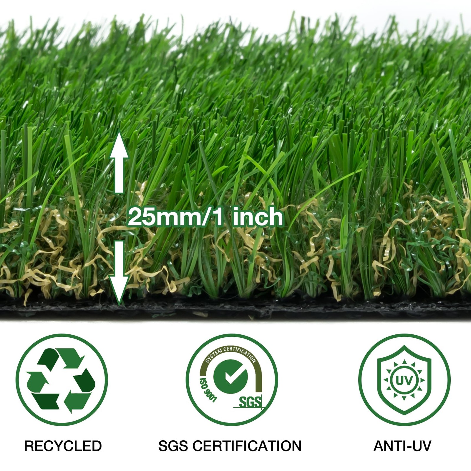 GLOBREEN Large Fake Grass for Dogs Potty Training, 4 FT X 6FT Realistic Pets …