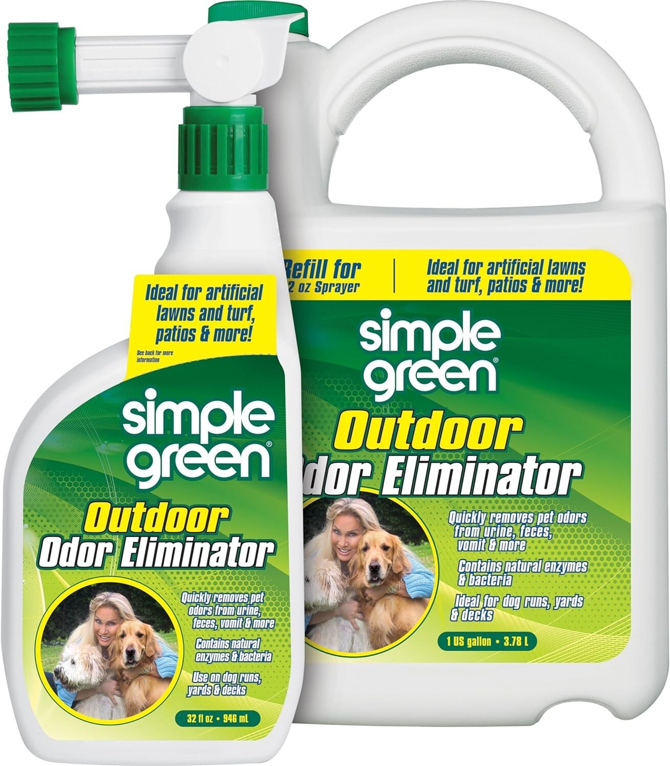 Outdoor Odor Eliminator for Pets, Dogs, Ideal for Artificial Grass & Patio 32…