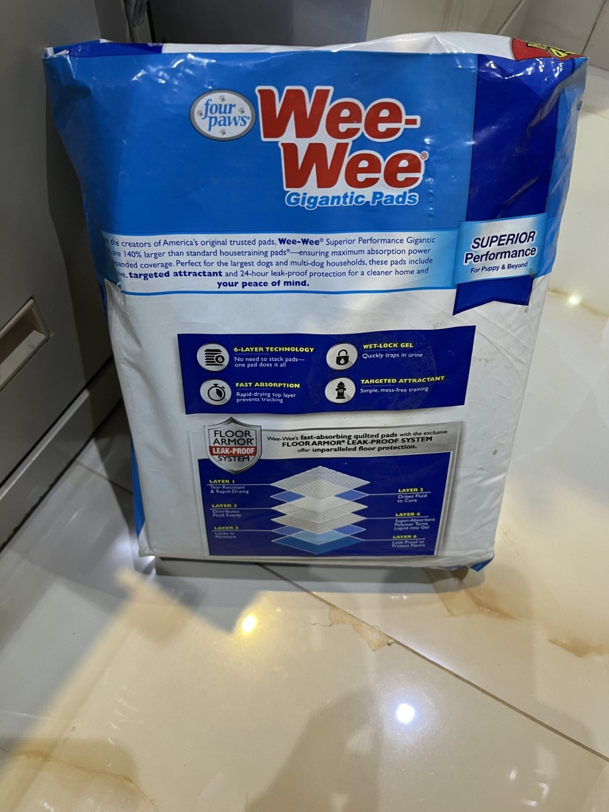 Wee Wee Gigantic Pad XXL 8 Pads
