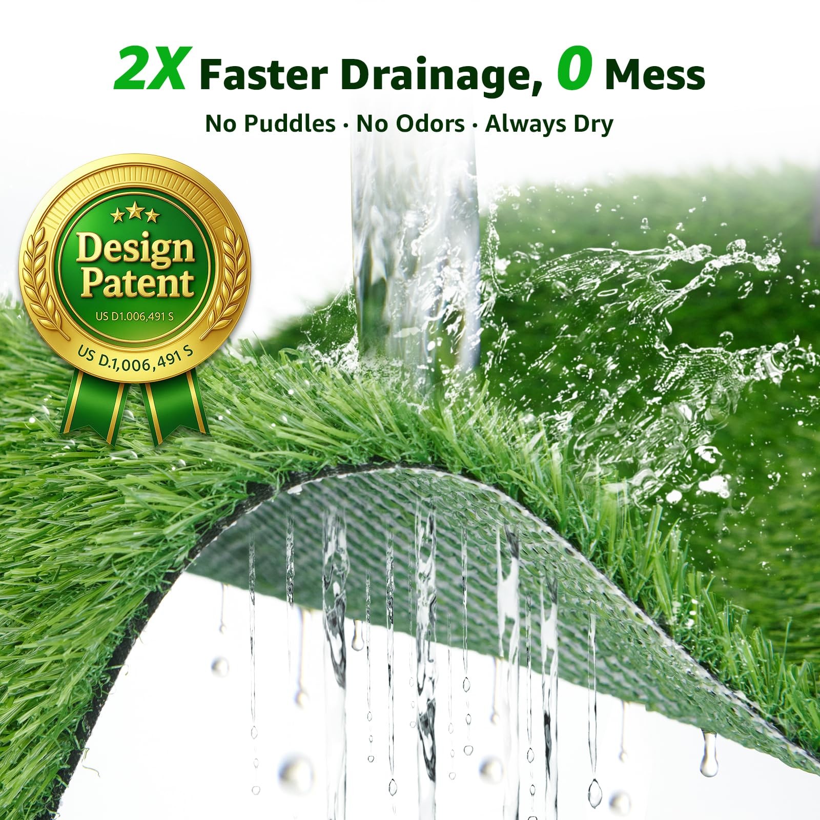 Artificial Grass Pad for Dogs Potty: Fake Grass for Dogs Puppy Potty Training…
